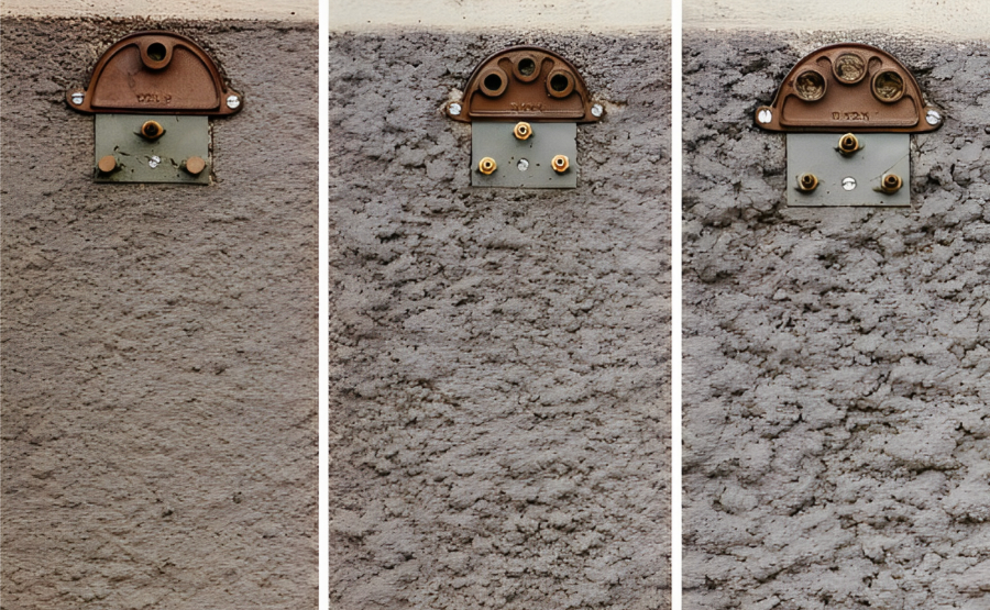 Effets enduits avec les différentes plaques